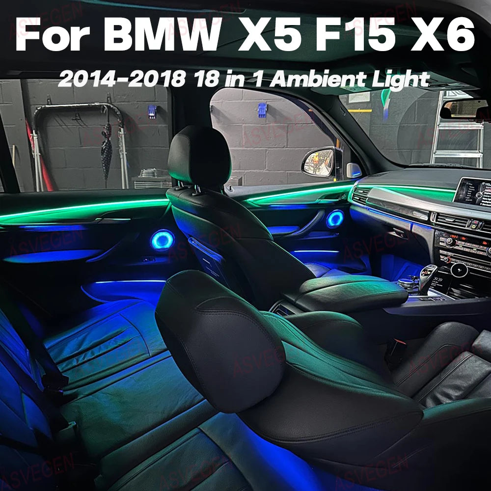 For BMW X5 F15 X6 2014-2018 RGB Ambient In Interior Acrylic