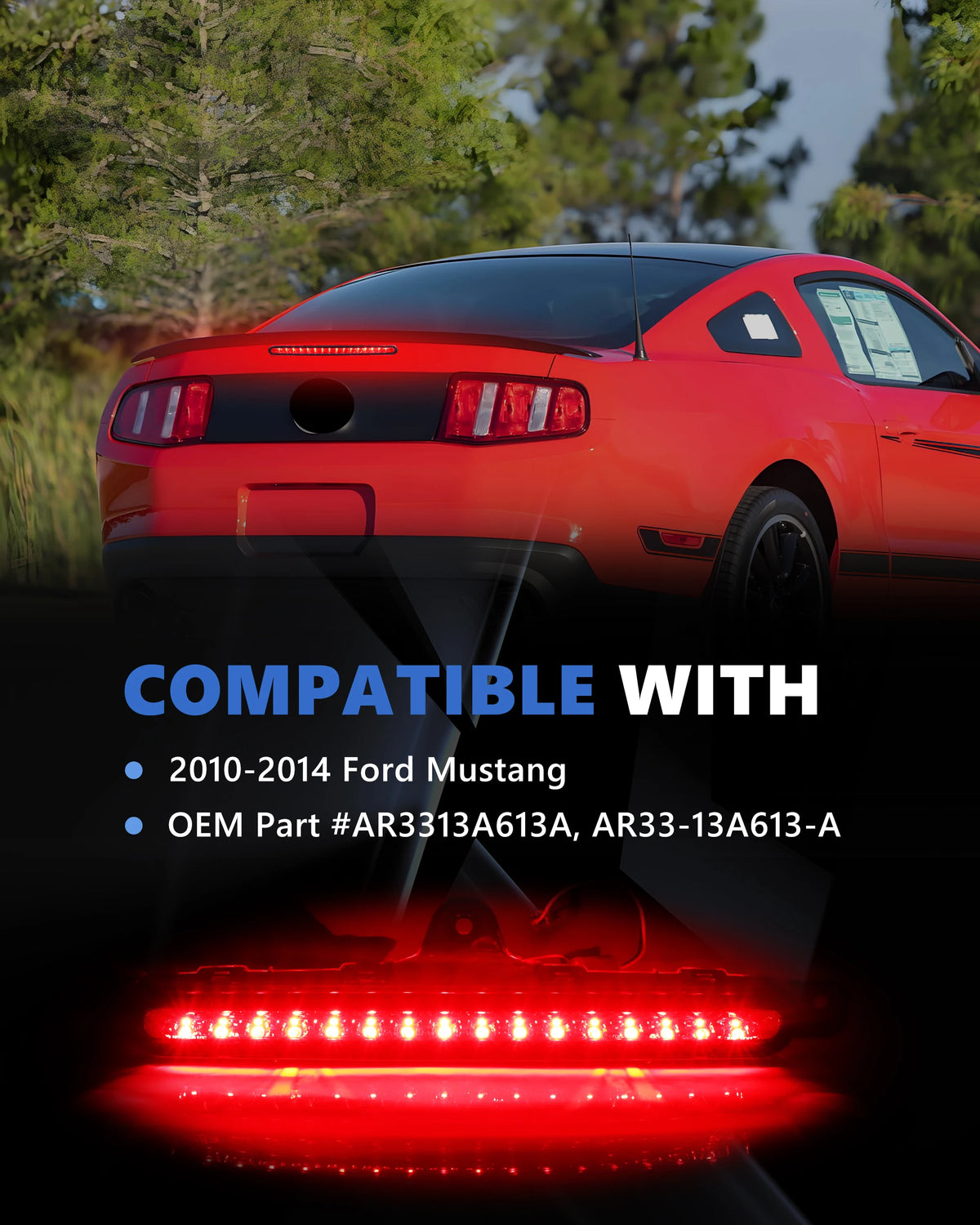 For 2010 2011 2012 2013 2014 1PCS Rear Backup Reverse Stop Drl