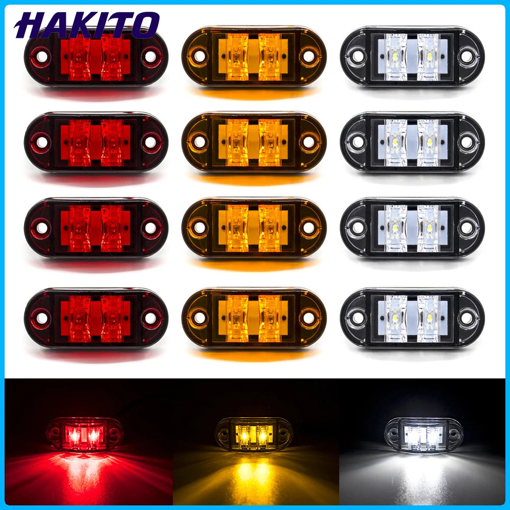 6X 8X 10X 12V 24V Side Marker Warning External