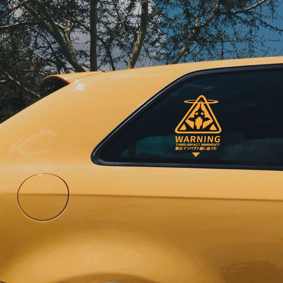 Creative Rampage Warrior Warning Sticker Rear Bumper Window Glass