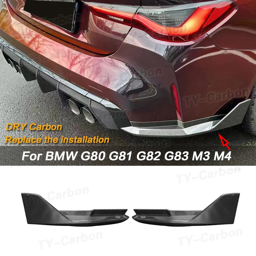 For BMW G80 G81 M3 G82 Mp Dry Carbon Fiber Rear Splitter G83 M4