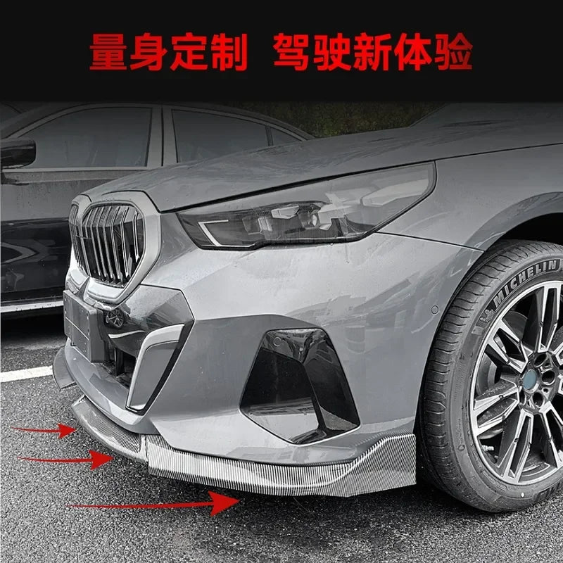 For BMW 5 Series G60 G61 I5 M Sport Front Lip Bumper Splitter
