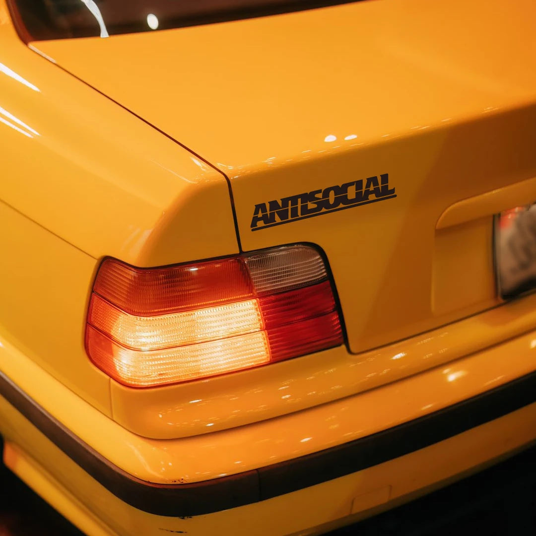 For Rear Window Auto Front Windshield Antisocial Letter Stickers