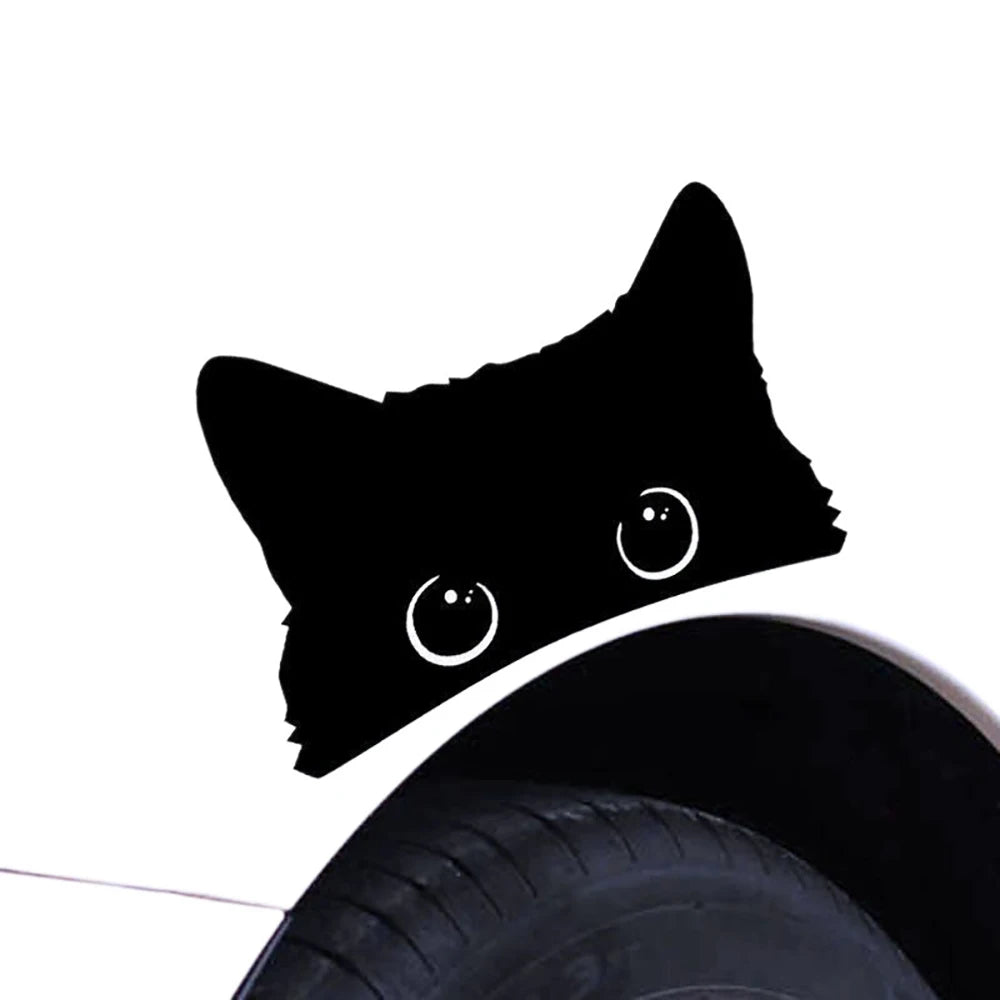 Funny Cat Sticker self-adhesive Pet Bumper Tail Window Cute