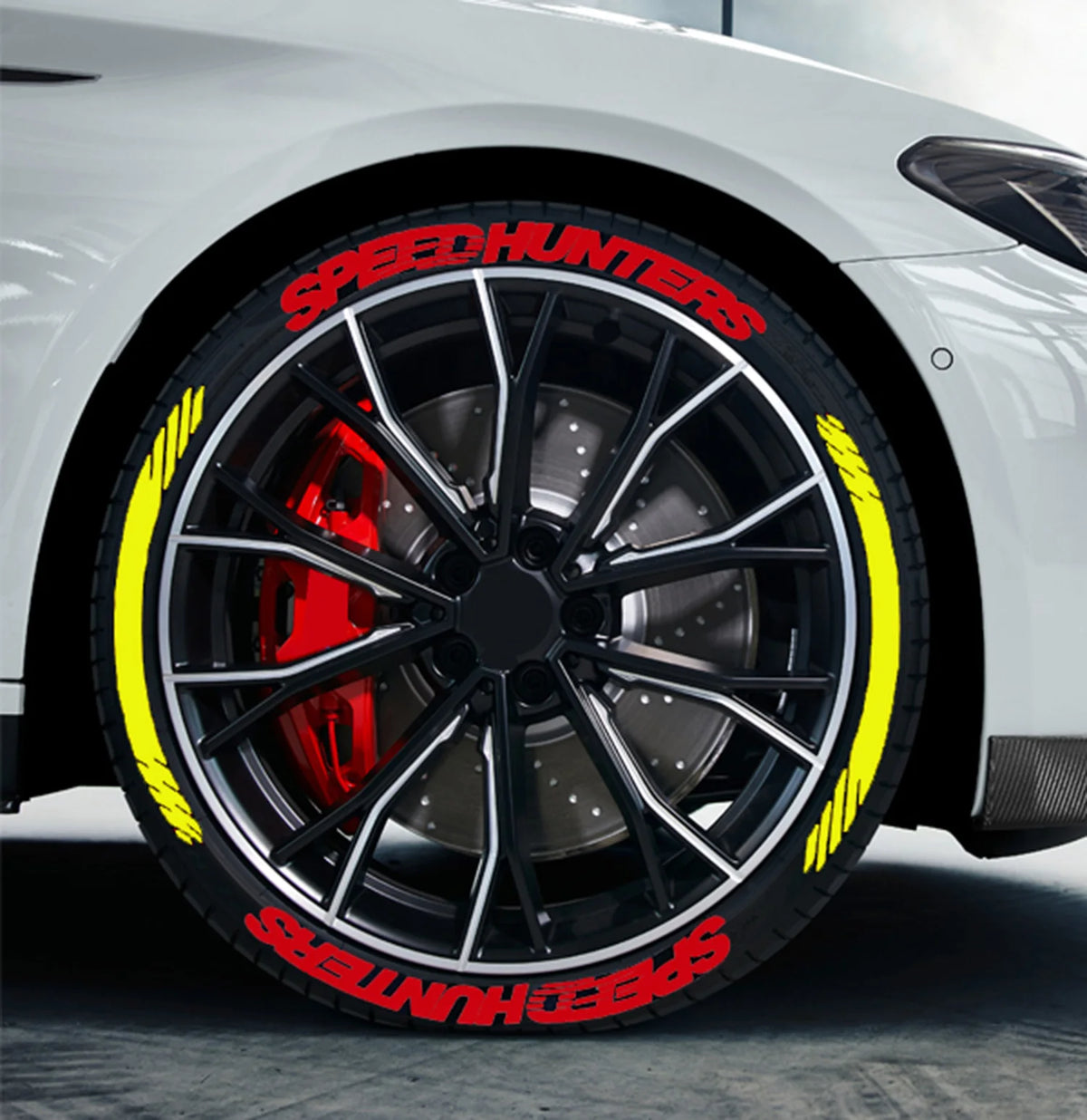 For 4 Tires Tire Decals Tuning 3D Permanent Pvc Joined Decor