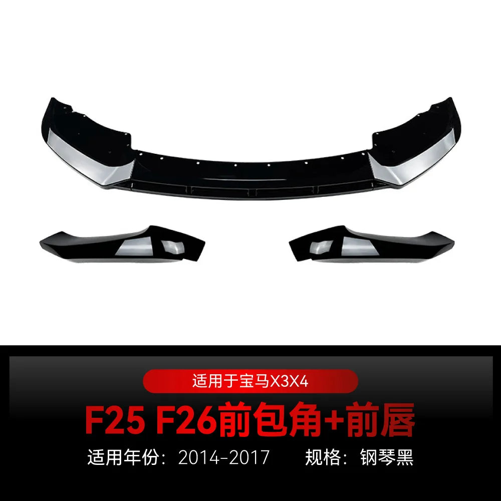 For BMW X3 F25 X4 F26 Lci M Sport 2014-2017 Front Lip Chin