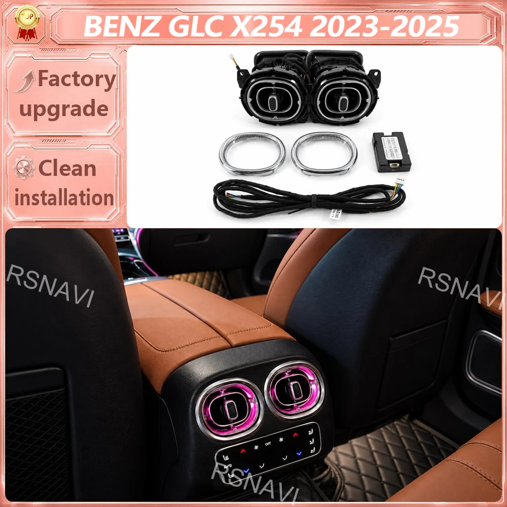 For Mercedes-Benz Glc X254 2023-2026 Rear Rear Turbine Air Vents