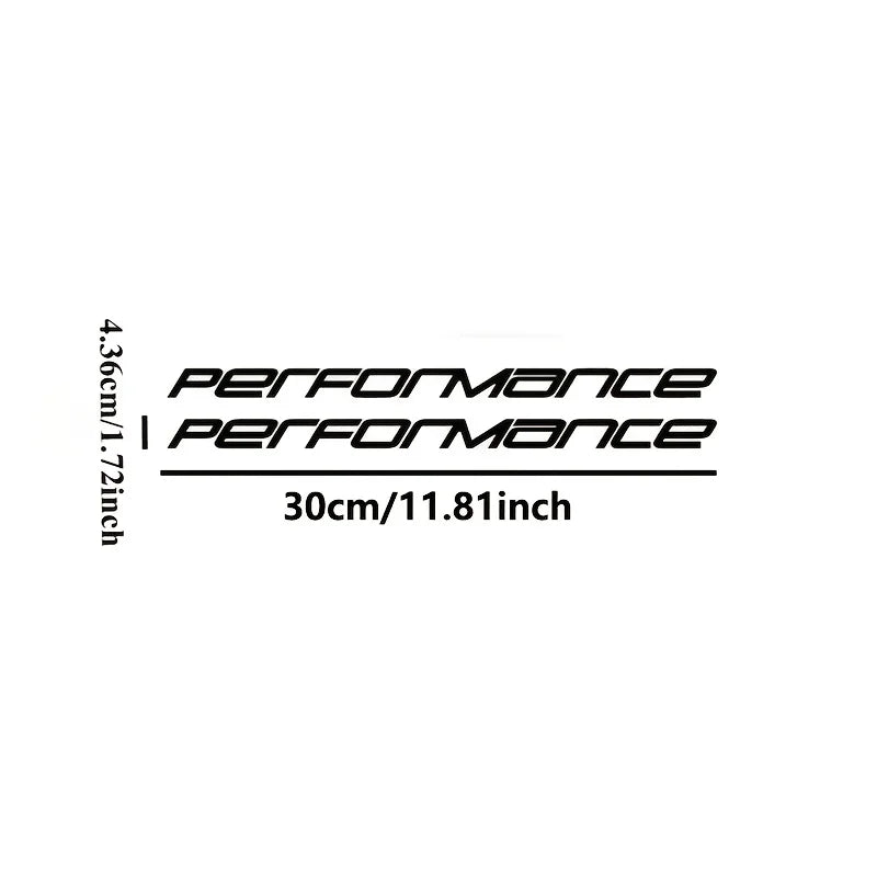 2PCS 1SET Performance Side Skirt Vinyl Sticker Waterproof Uv