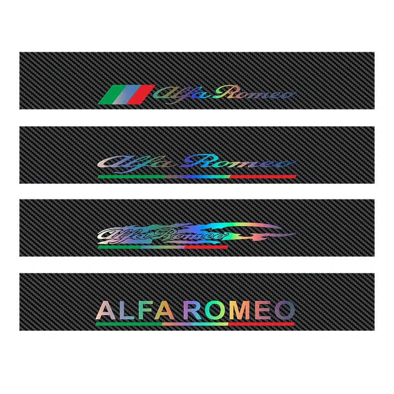 For Alfa Romeo Logo Stelvio Brera Carbon Fibre Color Windshield