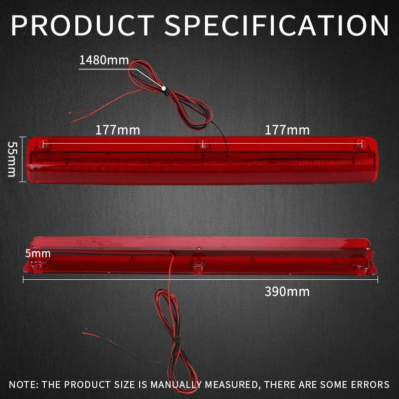 24 Third Mount Brake Tail 34CM 39CM Rear Additional