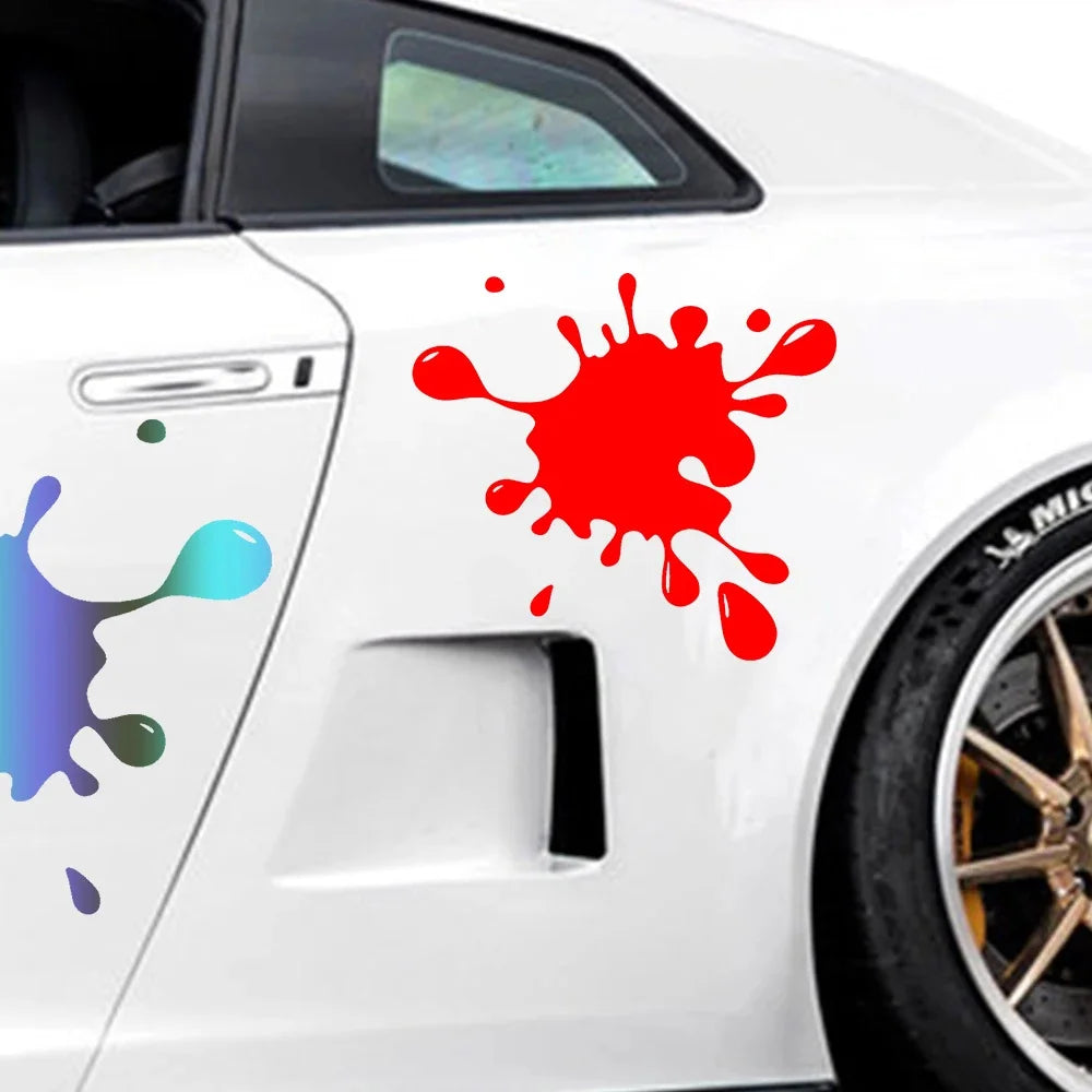 Creative Water Reflective Stickers Paint Stains Window Decals