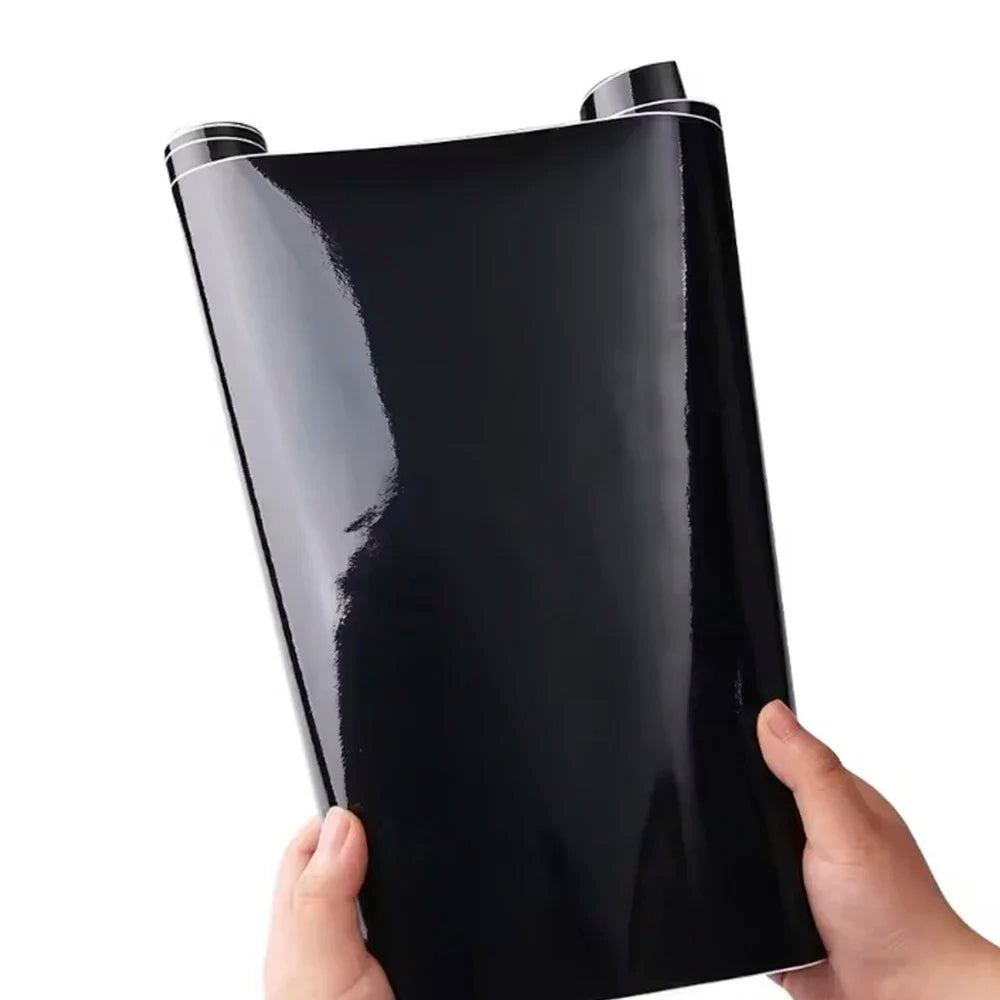 Pvc Body Bright Glossy Black Color Changing Film Vinyl