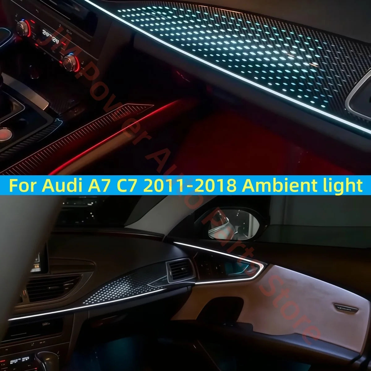 For Audi A7 C7 2011-2018 Dynamic Strip Ambient Interior Lighting