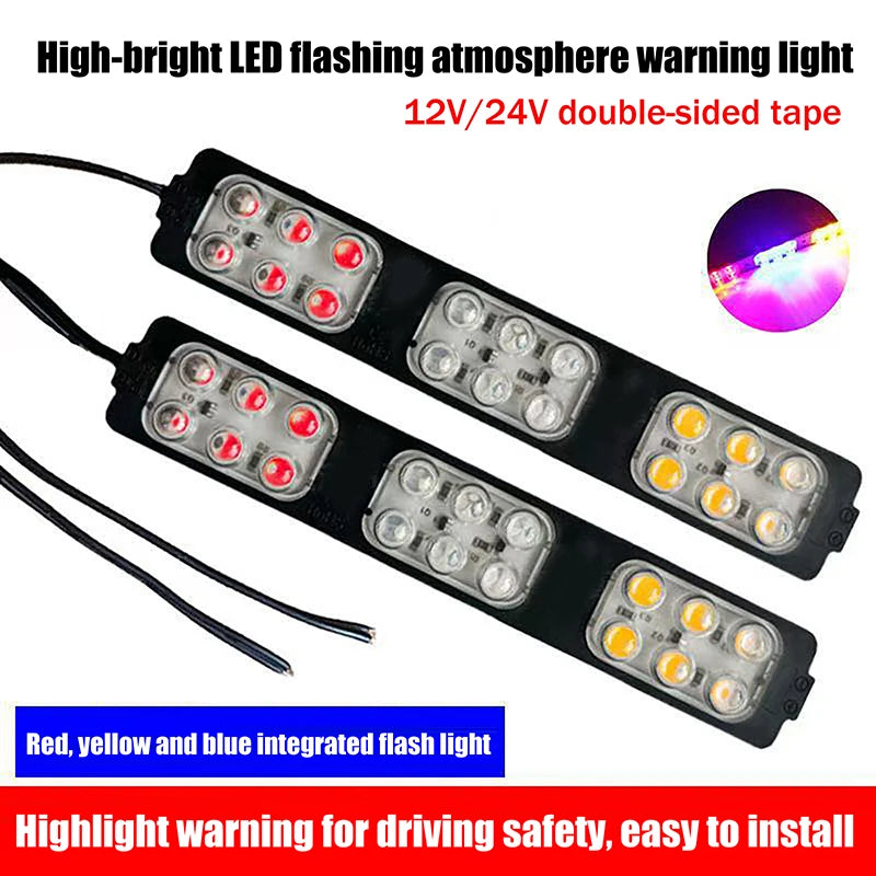 1PCS Truck Side Flashing Warning Emergency Indicator Van