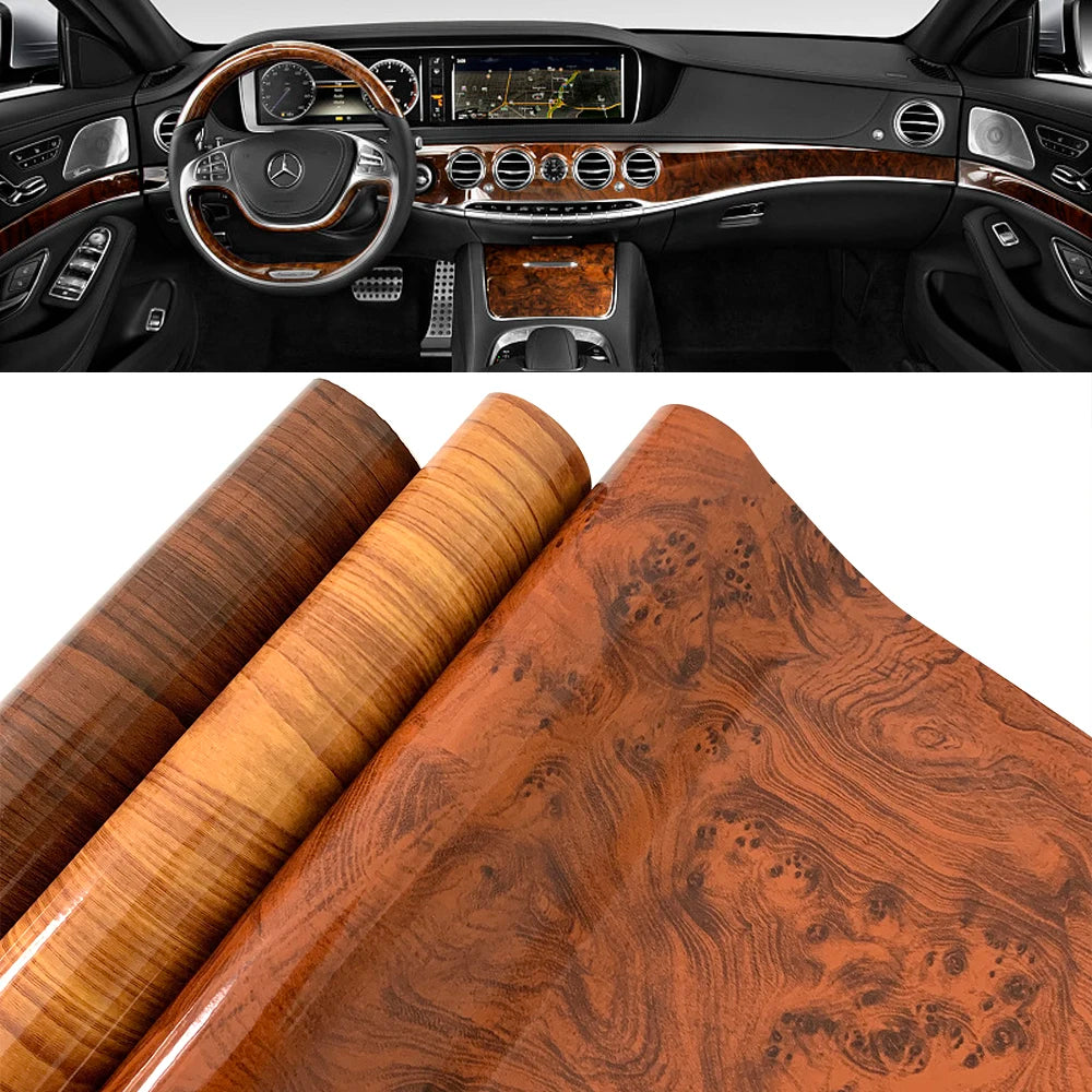 Sticker self-adhesive Wrap Vinyl Wood Grain Textured Internal