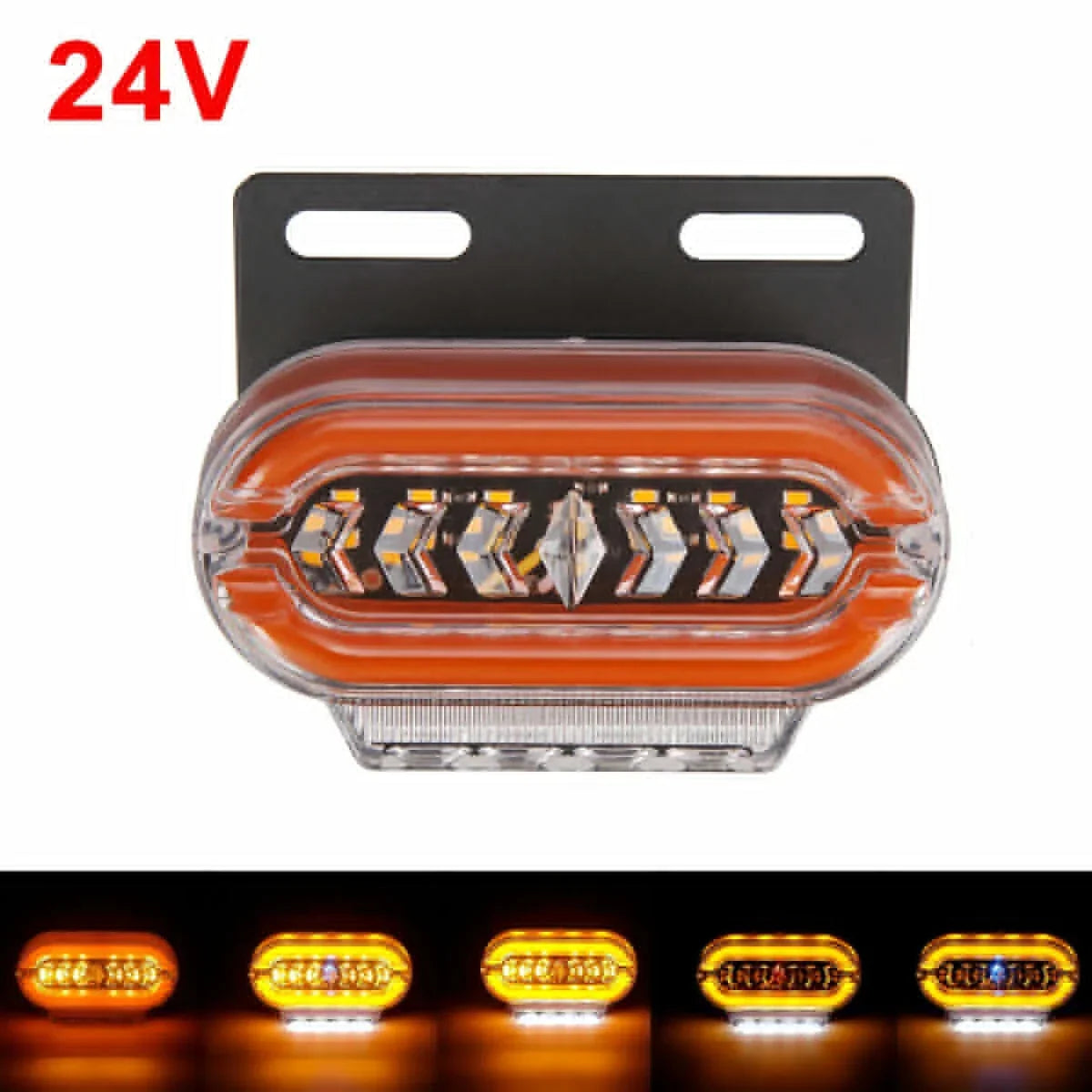 10PCS 24V Flash Side Marker Signal Modes Warning Position