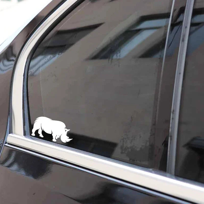 A Sturdy Rhinoceros Pattern Sticker Trunk Decor Decal Cover