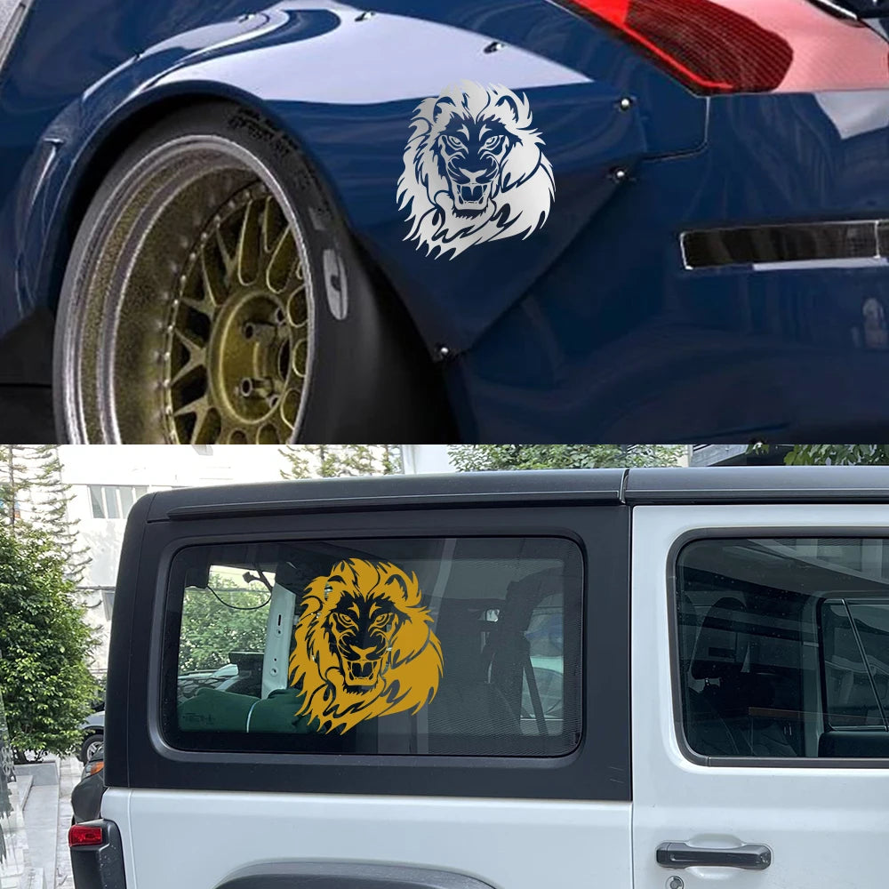 Lion Graphics Body Pvc Sticker Hood Cover Window Door