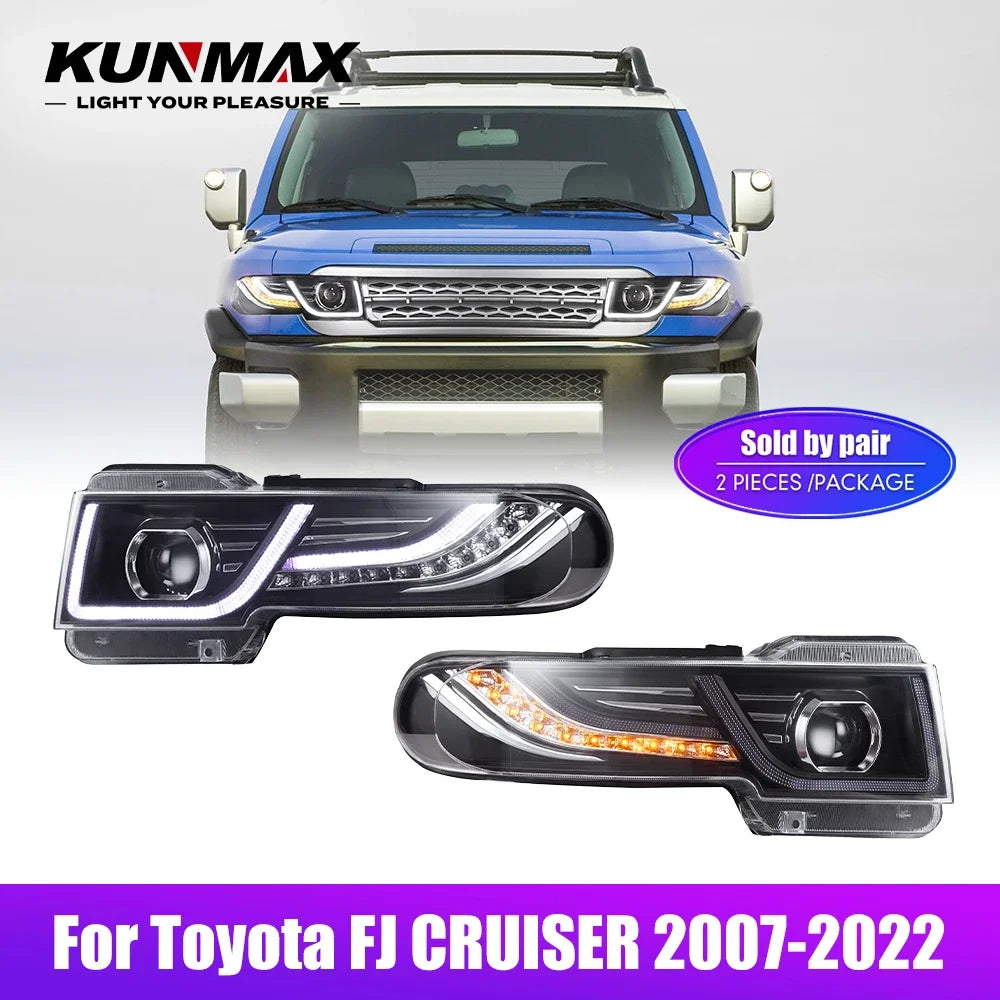 For Toyota Fj Cruiser 2007-2022 LED 2PCS Head Headlight Daytime