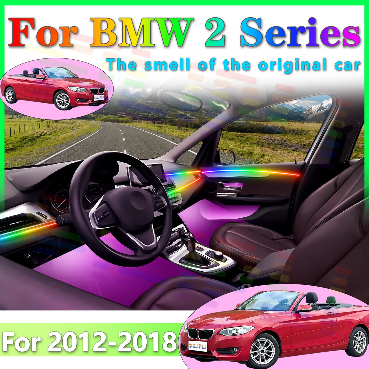 For BMW 2SER F22 F23 F45 F46 pro-performance Invisible Acrylic