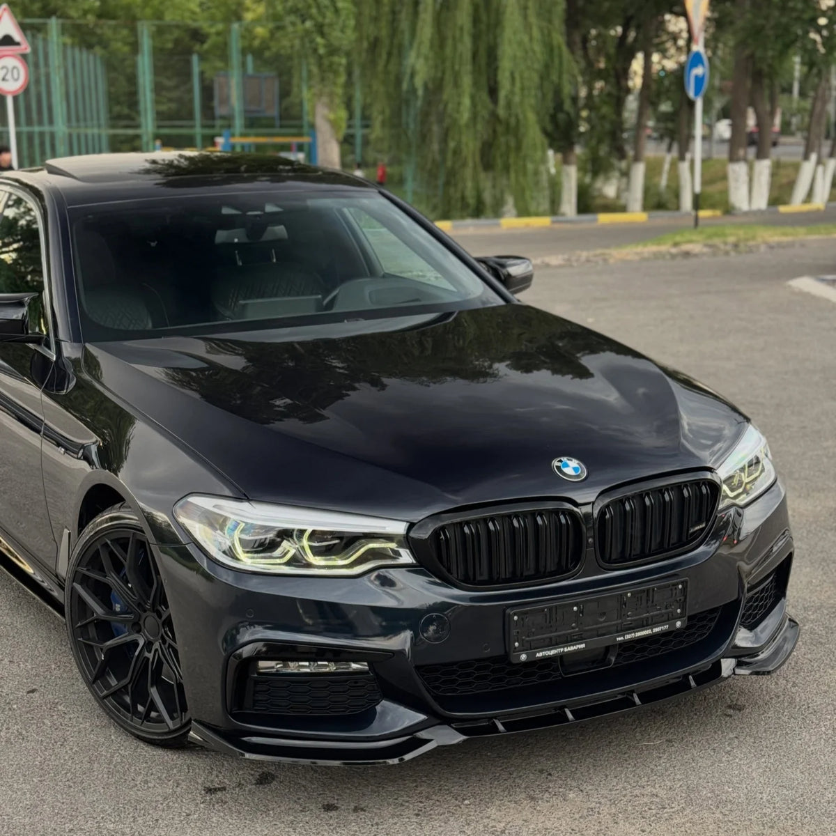 For BMW 5 Series G30 525I Front Bumper Lip Splitter Diffuser