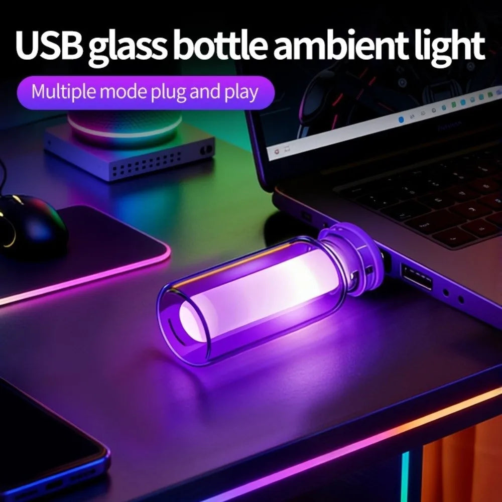 Multicolor Ambient RGB Touch Switch Interior Clear Glass Plug