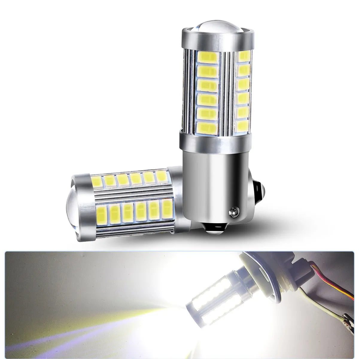 2PCS py21w P21 5W 1156 ba15s 1157 bay15d Smd