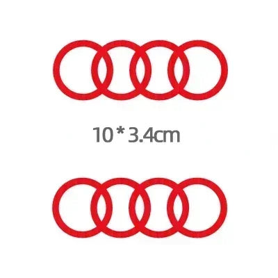 For Audi 2PCS Window Sticker Side Body RS5 RS6 RS4 RS3 RS7