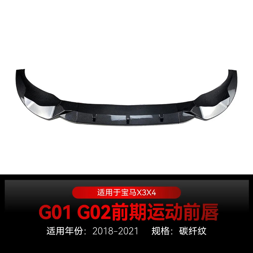 For BMW X3 G01 X4 G02 M Pack 2018-2021 Front Lip Corner Spoiler