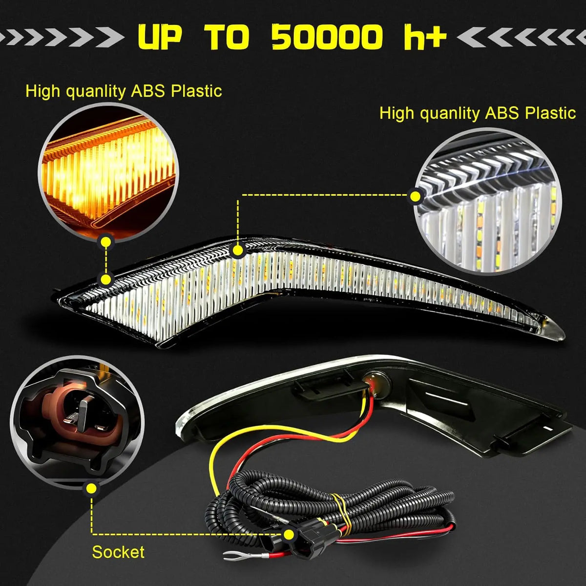 For Toyota Corolla L Le Xle Drl 2021-2023 Sequential Daytime