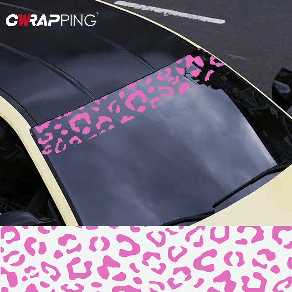 For Motorcycle Leopard Print Decorate Waterproof Stickers