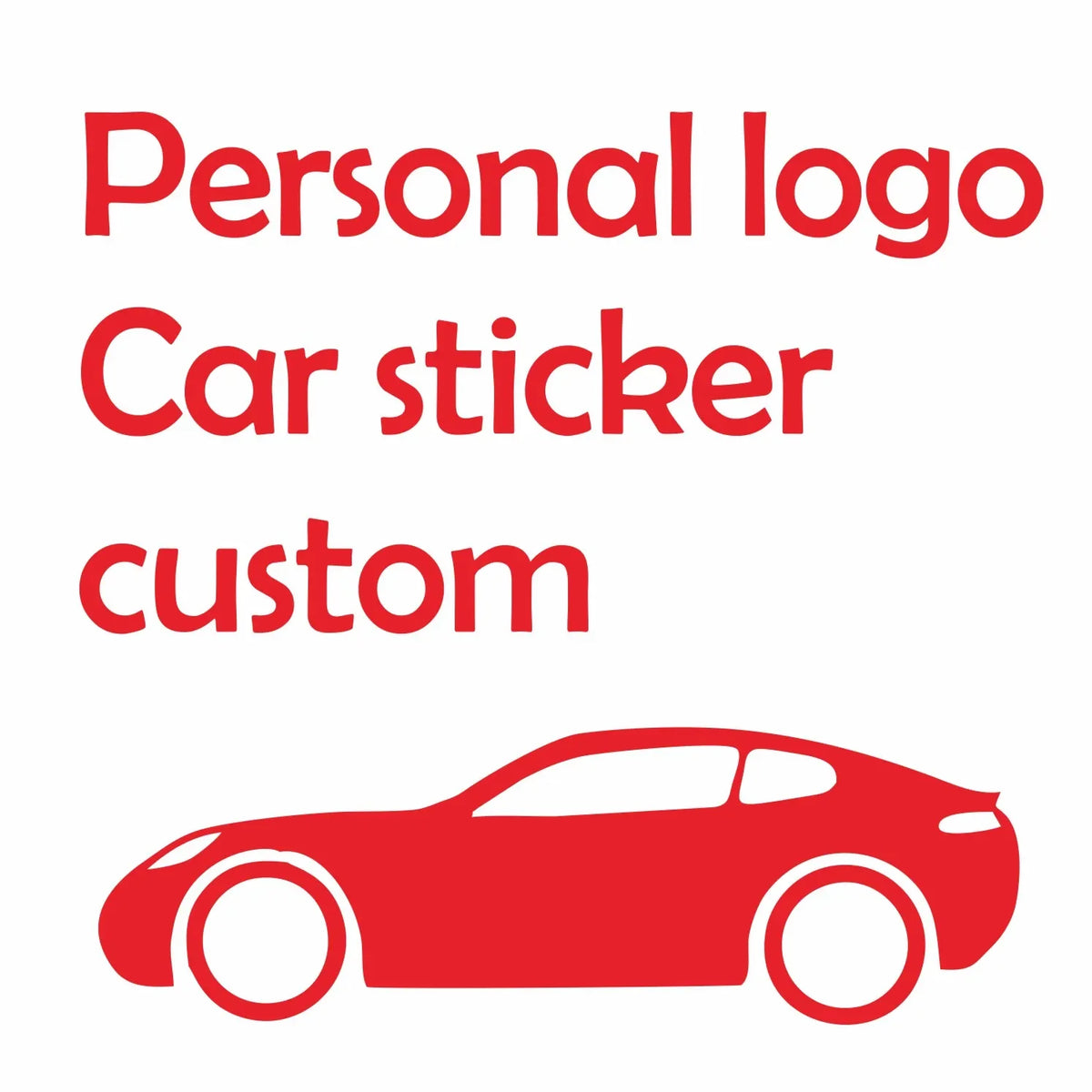 Creative Personal Customized Text Picture Advertisement Window