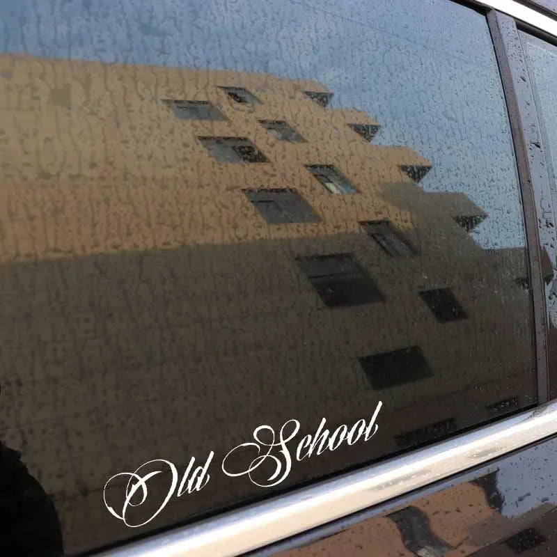 Old School Personaily Vinyl Decal Decorate Sticker Black Silver