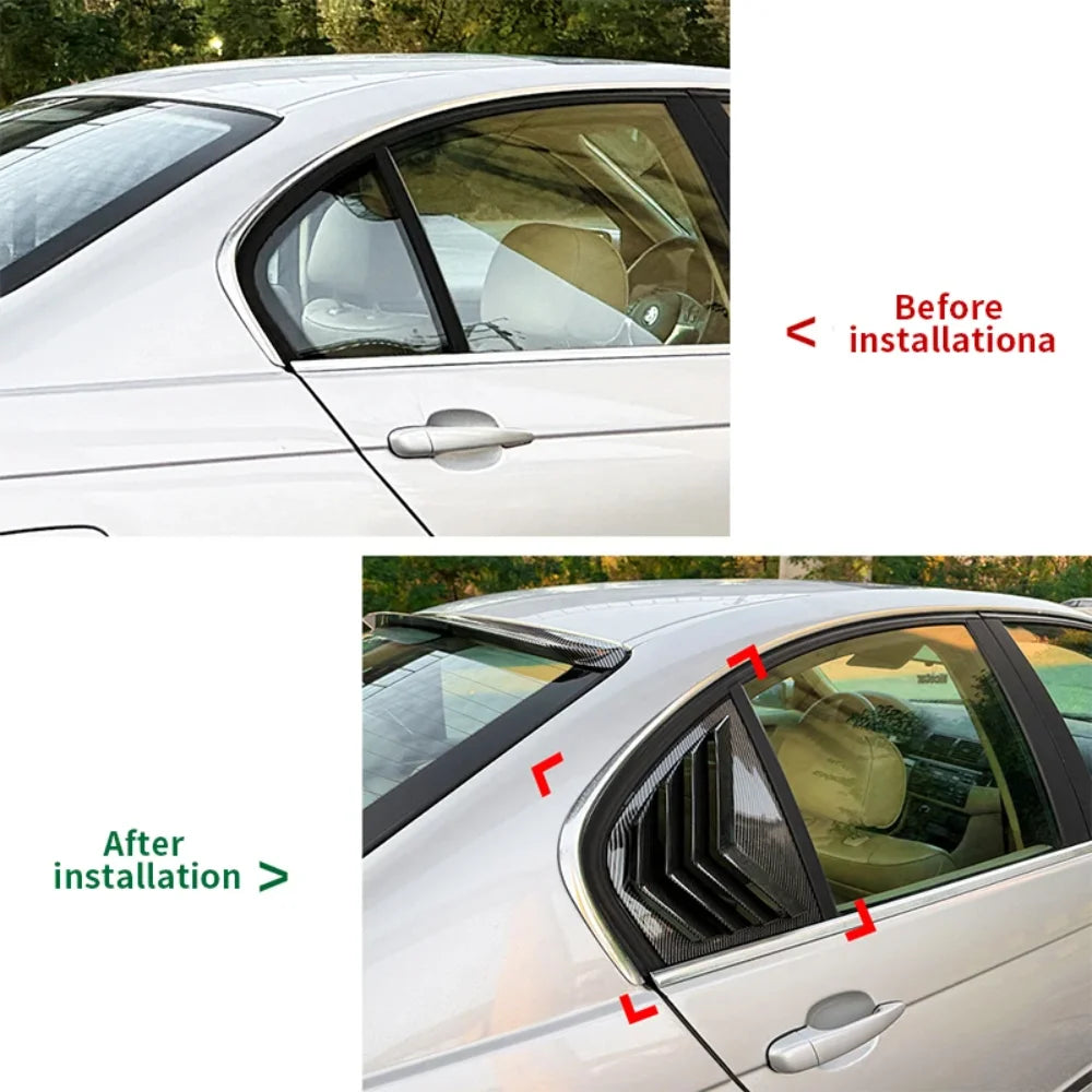 For BMW 3 Series E46 four-door 1998-2005 Rear Window Triangular