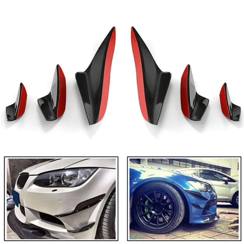 For BMW E90 E92 E93 M3 2005 2012 Front Bumper Canards Fins