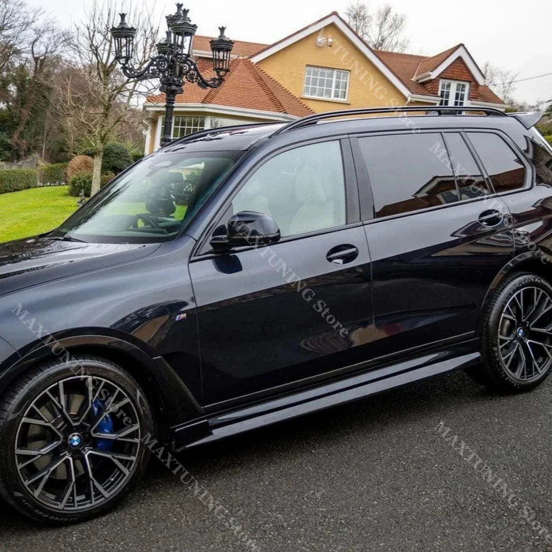 For BMW X7 G07 40I M50I M Sport 2020-2026 Gloss Black ABS Side