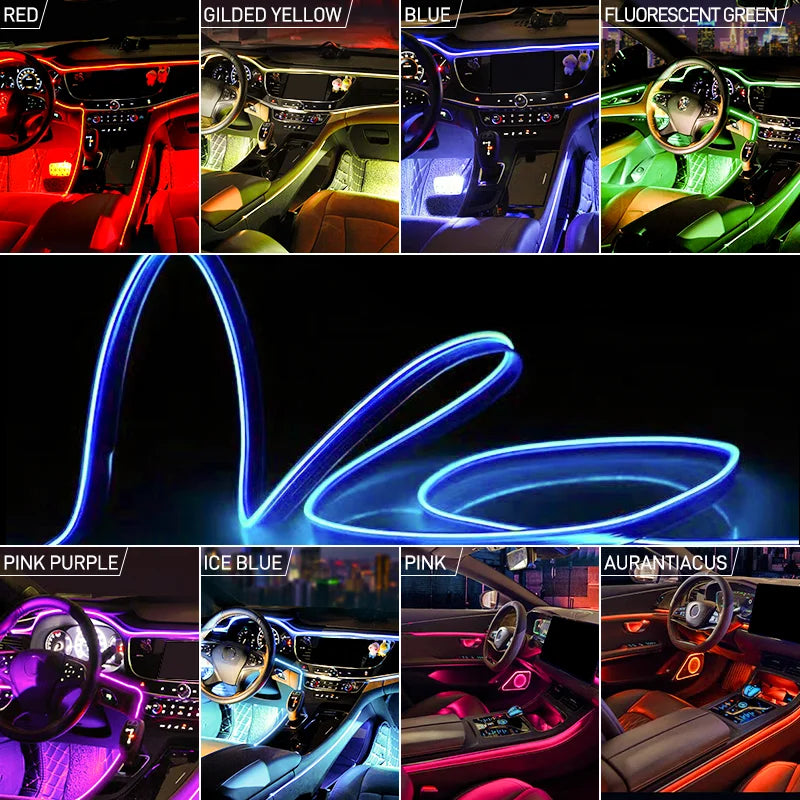 For Vehicles Party Mood Diode Ambient 5M Flexible Neon Cable