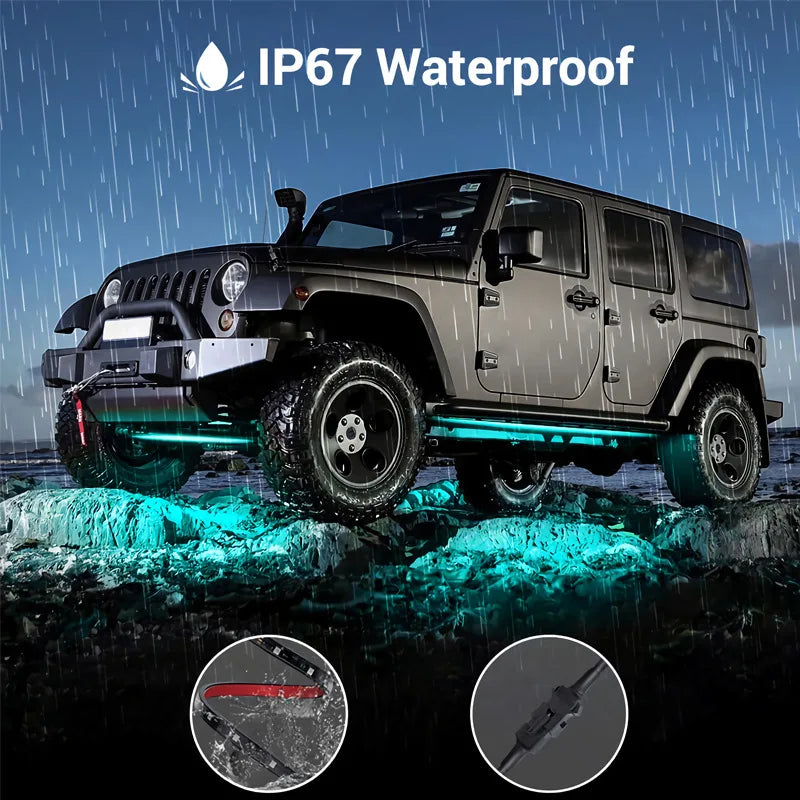 Waterproof Underglow Atmosphere Neon Accent Strip APP Remote