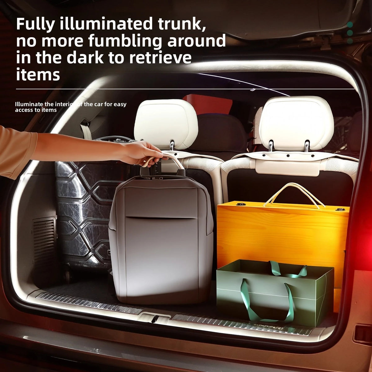 For Volkswagen ID. Era 9X Rear Trunk Ambient Flowing Lighting