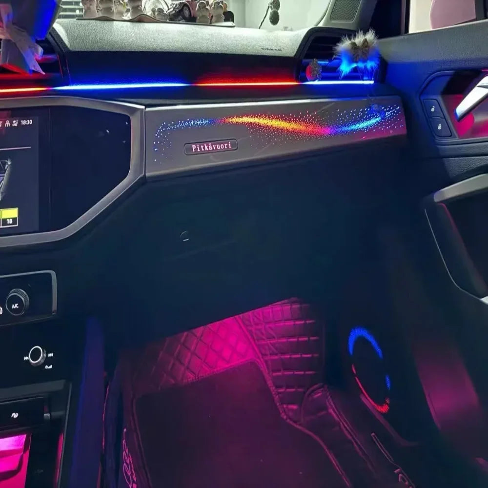 For Audi Q3 2019-2024 Color Dynamic Ambient Interior Lighting