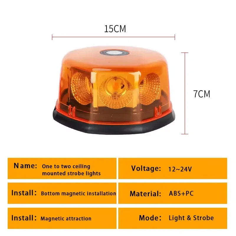 12V Strobo 24V Amber Flashing Alert Turrets Beacon Signal