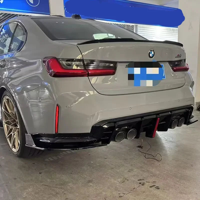 For BMW G80 M3 2021 Rear Bumper Lip Diffuser Splitter Protector