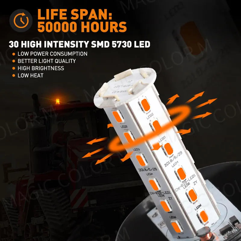 Strobe Truck Bus Red Amber White Blue Green Flasher