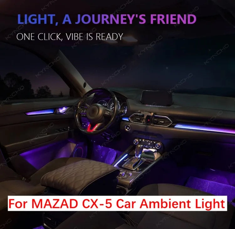 For Mazda CX5 CX8 12V Ambient APP Controlled Interior Lighting