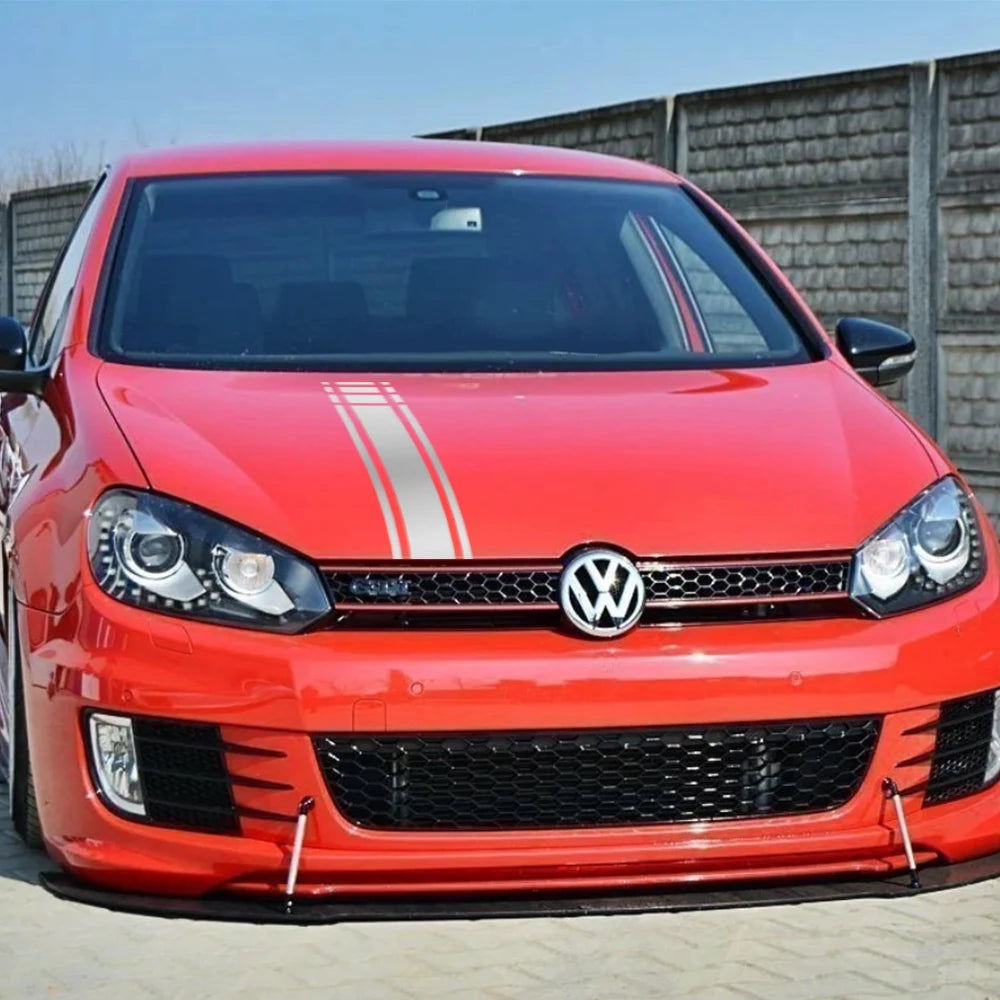 For Volkswagen Golf Gti MK8 MK7 Hood Racing Stripe Sticker MK6
