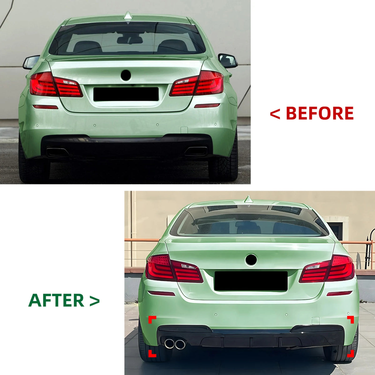 For 2011-2017 BMW 5 Series F10 Tail Boot Lower Spoiler Splitter