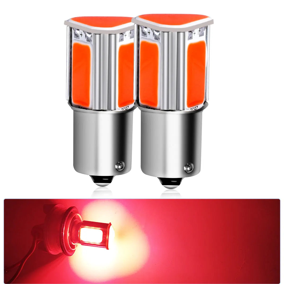 2PCS Cob Brake Reverse Stop Fog Bulbs 1156 ba15s