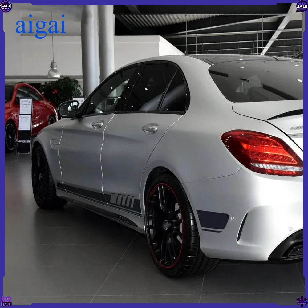 For Mercedes Benz W205 W203 W204 2PCS Lot Waist Side Skirt