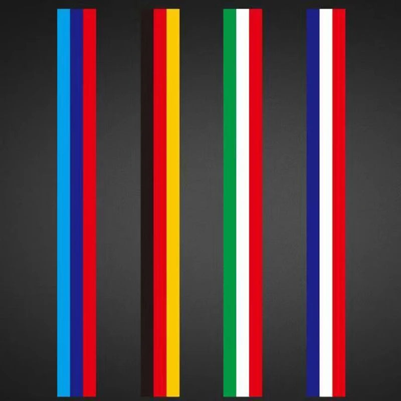 Tricolour Sticker Germany Italy France Flag Body Rearview Mirror