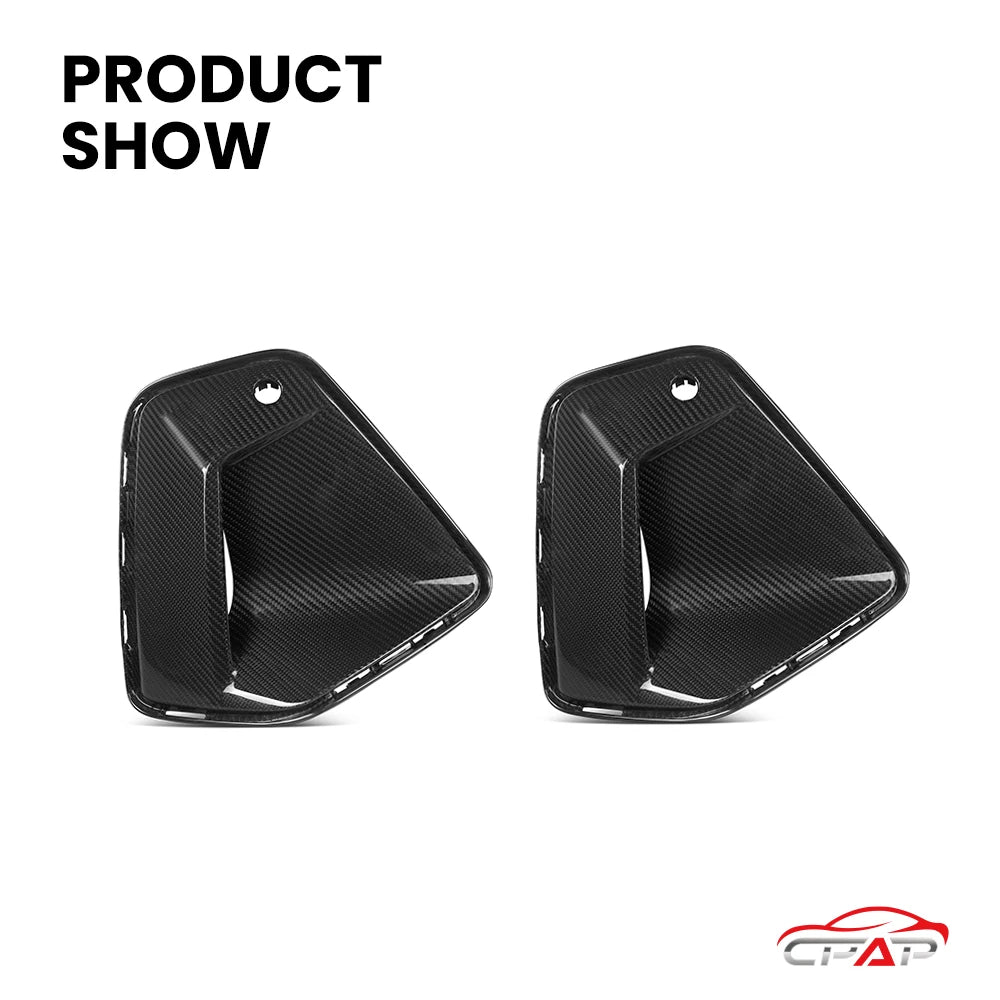 For BMW 5 Series G60 G68 Real Dry Carbon Fiber Front Side Fender